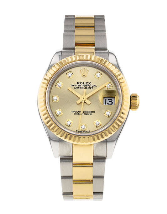 Ro_lex Datejust Lady 28 - Champagne Diamond Dial